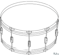 bass drum ໜ້າສີທີ່ສາມາດພິມໄດ້